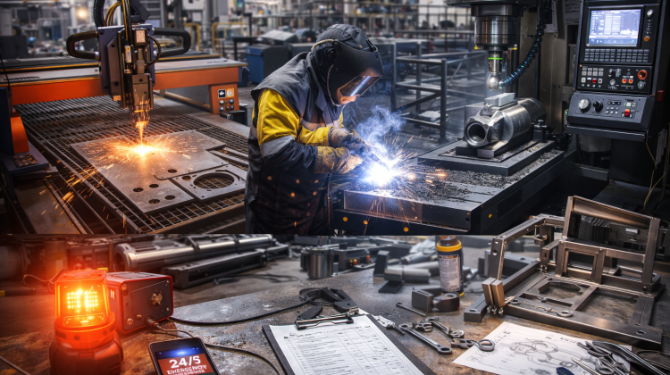 Butuh jasa fabrikasi Cikarang yang presisi, kuat, dan sesuai spesifikasi industri? Mulai dari proses cutting, welding, machining, hingga assembly, setiap pekerjaan fabrikasi perlu ditangani oleh tim yang berpengalaman dan terstandar agar hasilnya optimal dan tahan lama. PT Eitama Mesin Industri siap menjadi mitra fabrikasi industri Anda dengan dukungan workshop lengkap, tenaga ahli berpengalaman, serta proses kerja yang terencana dan terkontrol. 📞 Hubungi kami sekarang di +62 813-1888-1701 untuk konsultasi kebutuhan fabrikasi dan mendapatkan penawaran terbaik sesuai proyek Anda. Kami siap membantu mewujudkan solusi fabrikasi yang efisien, presisi, dan tepat waktu untuk mendukung operasional industri Anda.